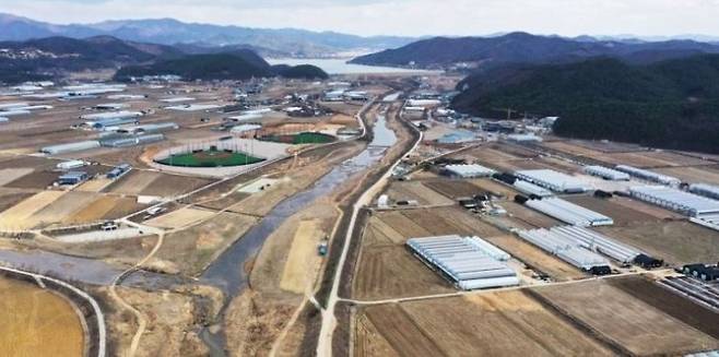 경기도 용인시 처인구 남사읍 일대. [연합]