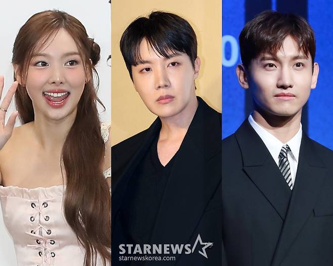 트와이스 나연, 방탄소년단 제이홉, 동방신기 최강창민 /사진=스타뉴스