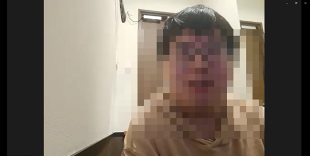 한국에서 석사학위를 받은 뒤 일본으로 건너가 현재 나가사키에서 학업을 이어가고 있는 중국인 C씨가 20일 한국일보와 화상 인터뷰를 하고 있다. 줌 캡처