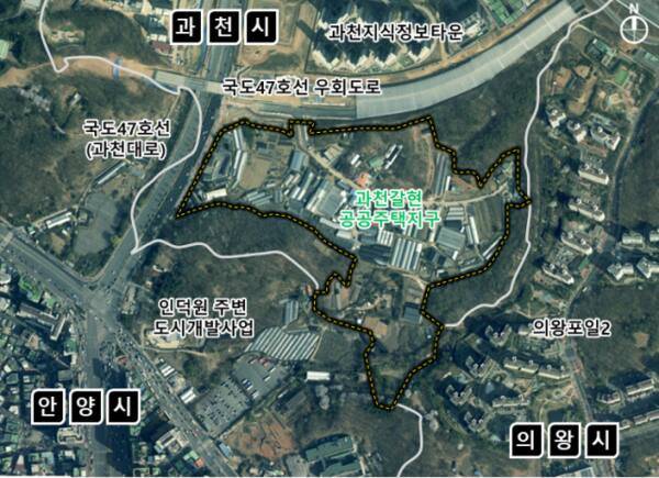 과천 갈현지구 공공주택개발 현황도. 과천시 제공