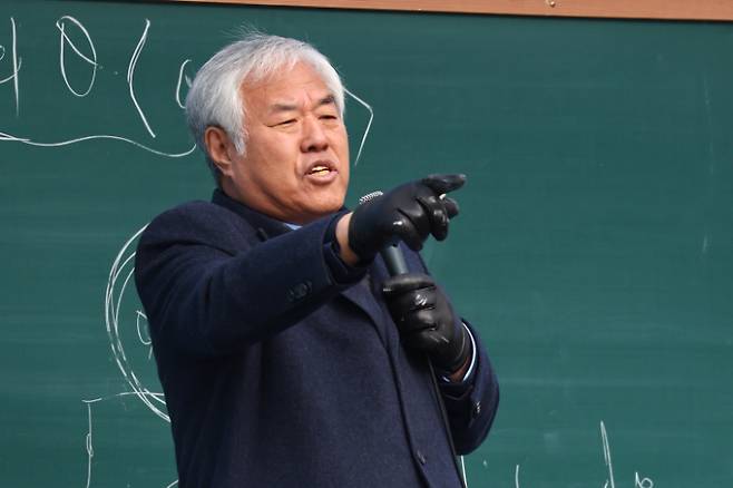 발언하는 전광훈 목사. 연합뉴스
