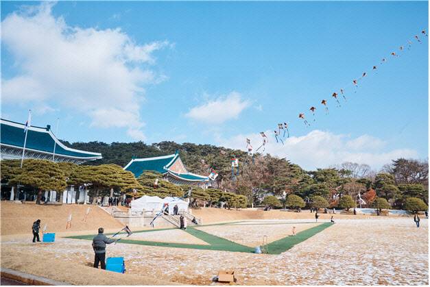 청와대 설맞이 연날리기 행사 이미지(사진=청와대재단 제공).