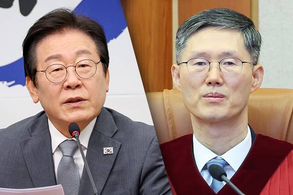 ▲ 이재명 더불어민주당 대표(왼쪽)와 문형배 헌법재판소장 권한대행,. 사진=더불어민주당 홈페이지, ⓒ연합뉴스