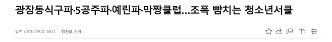 image.png 2014년 적발된 학교폭력 연합서클 조직도