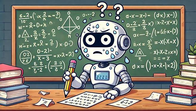 AI의 수능 문제 풀이 삽화. 챗GPT 제작