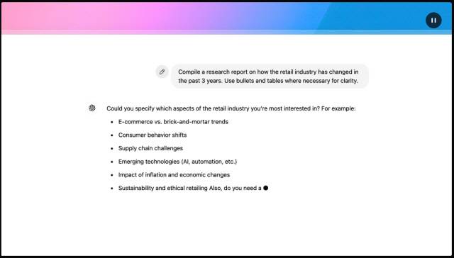 오픈AI의 딥리서치.
