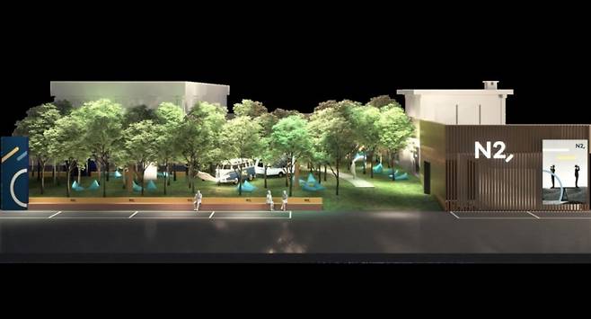 NH투자증권 'N2, NIGHT'(엔투, 나이트) 팝업 스토어./사진제공=NH투자증권