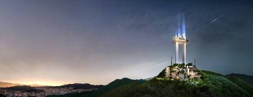 부산 황령산 봉수전망대 예상도 [부산시 제공, 재판매 및 DB 금지]