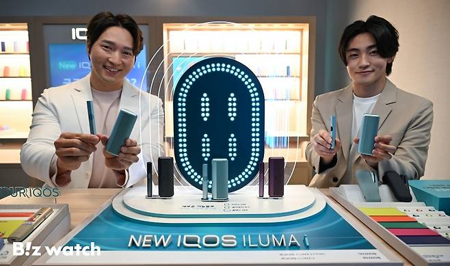 한국필립모리스가 5일 서울 소공동 롯데호텔에서 '아이코스 일루마i' 신제품을 발표하고 있다./사진=이명근 기자 qwe123@
