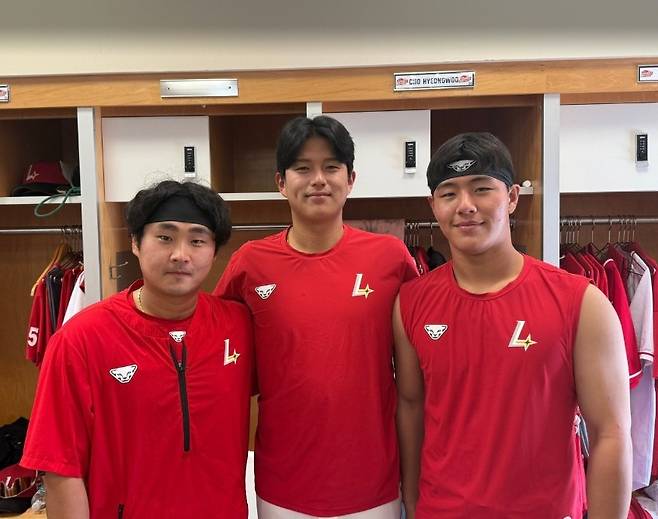 신범수, 조형우, 이율예(왼쪽부터). (SSG 랜더스 제공)
