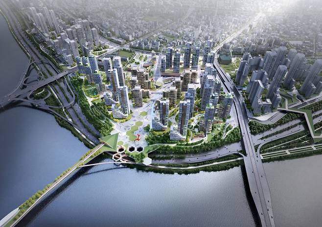 서울시 신속통합기획 압구정 3구역 조감도. 서울시 제공