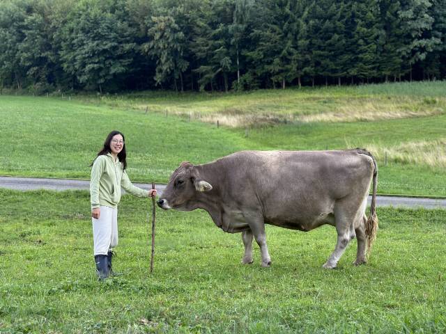 ▲ 경 대표는 지난 2023년 6월부터 2개월 간 4-H국제교환훈련(IFYE)으로 스위스를 방문, 선진농업을 경험했다.