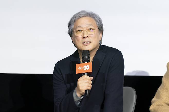 ▲ CJ ENM 30주년 기념 비저너리(Visionary) 선정 기념 '공동경비구역 JSA' 관객과의 대화에 참석한 박찬욱 감독. 제공|CJ ENM