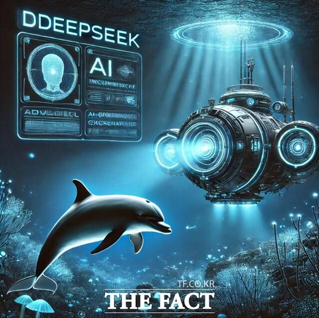 ChatGPT를 이용하여 만든 딥시크(deepseek) 이미지.