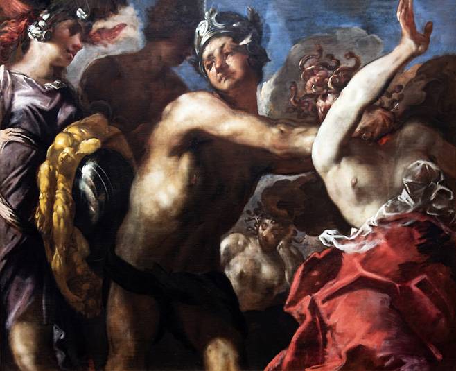 메두사의 머리를 베는 페르세우스. [베네치아 아카데미아 미술관]