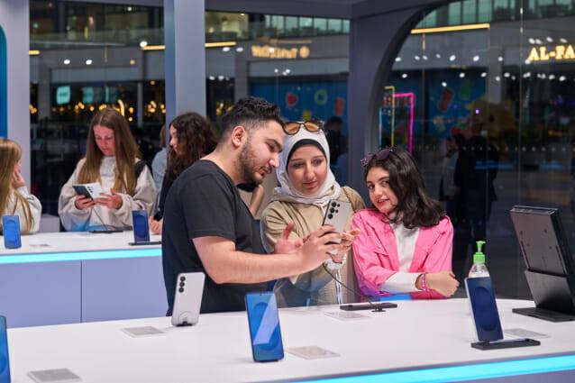 두바이 The Bay Festival City Mall에 위치한 '갤럭시 익스페리언스 스페이스' (사진=삼성전자)