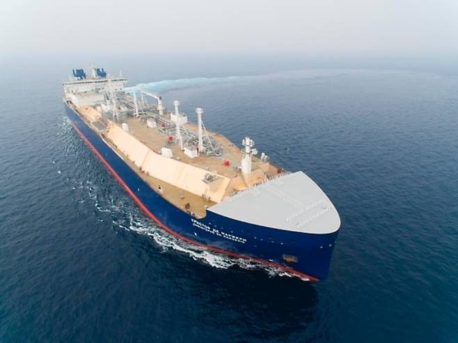한화오션(옛 대우조선해양)이 건조한 액화천연가스(LNG) 쇄빙선. /한화오션 제공