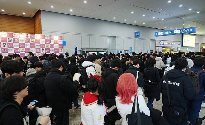 행사장 통로의 모습