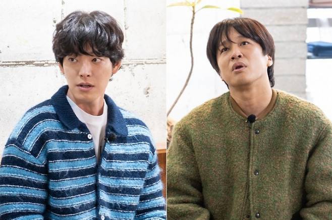 '핸썸가이즈'에서 김우빈, 차태현, 김동현, 우상혁이 삭발하고 다닌 학창 시절을 회상했다. /사진=tvN 일요 버라이어티 '핸썸가이즈'제공