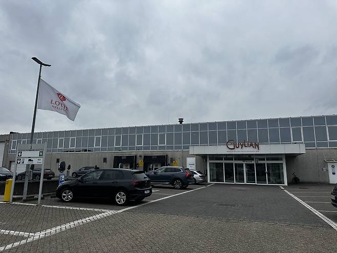 벨기에 길리안 초콜릿 공장 (신트니클라스[벨기에]=연합뉴스) 정빛나 특파원 = 7일(현지시간) 벨기에 신트니클라스에 있는 길리안 공장 전경. 2025.2.9 shine@yna.co.kr