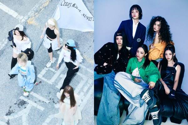 르세라핌(왼쪽), 뉴진스 / 사진=쏘스뮤직, 어도어