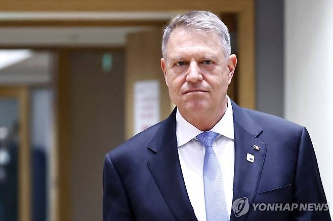 클라우스 요하니스 루마니아 대통령 [AFP 연합뉴스 자료사진. 재판매 및 DB 금지]