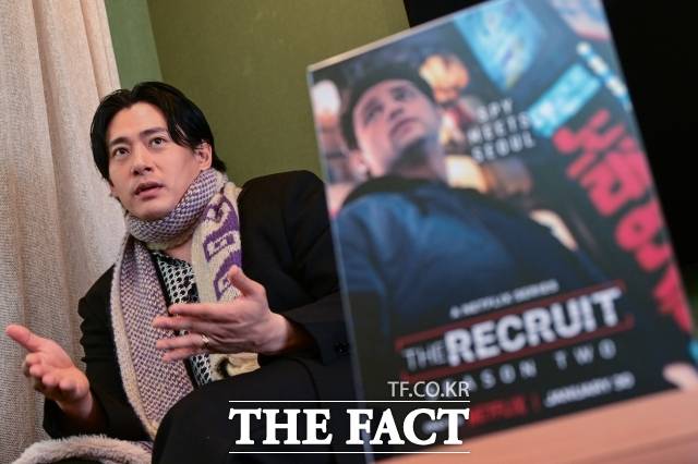 배우 유태오가 넷플릭스 오리지널 시리즈 '더 리쿠르트' 시즌2에 관한 다양한 이야기를 전했다. /남윤호 기자