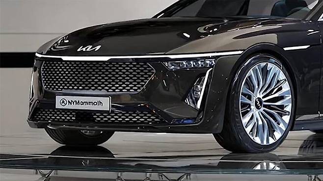 기아 'K9 풀체인지' 예상도 (출처 : 뉴욕맘모스)