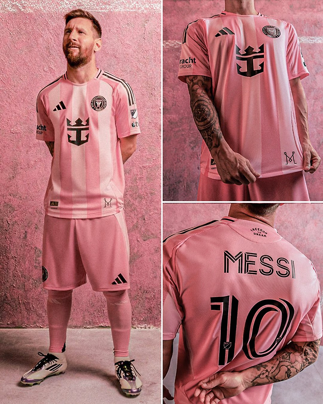 2025 시즌 인터마이애미 새 홈 유니폼. 인터마이애미 SNS