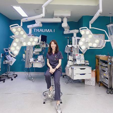 외상외과 전문의로 단국대병원에서 일한 첫번째 해에 찍은 사진. /사진=허윤정 단국대병원 교수