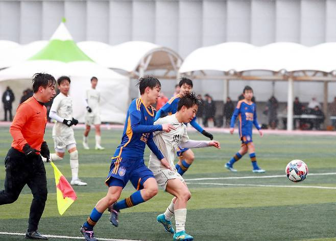 지난해 열린 춘계 중등 축구대회. 울진군 제공
