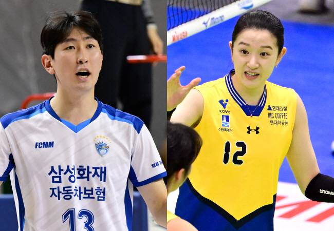 삼성화재 김준우-현대건설 이다현. 스포츠조선DB