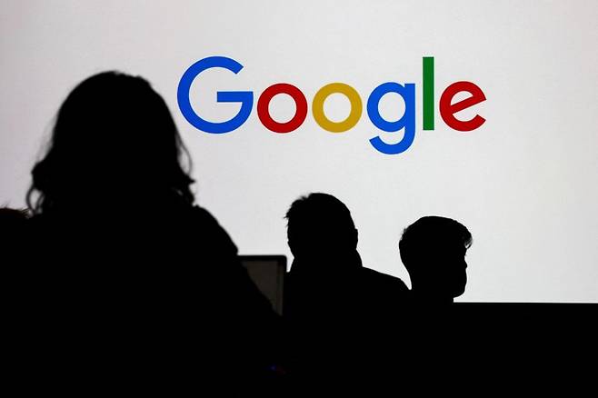 지난 9일(현지시간) 프랑스 파리에서 촬영된 구글 로고.로이터연합뉴스