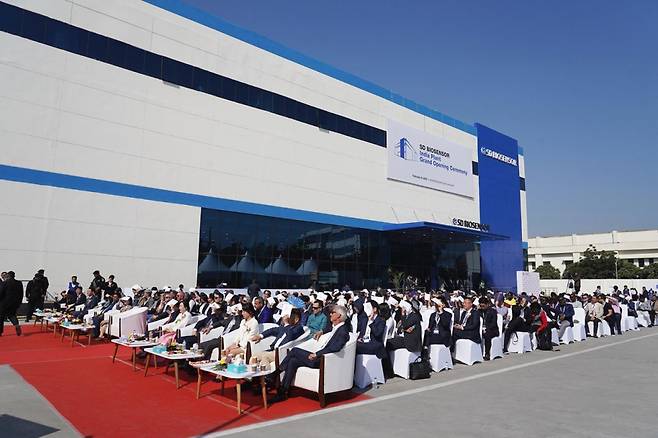 에스디바이오센서 인도 신공장 준공식 현장/사진제공=에스디바이오센서