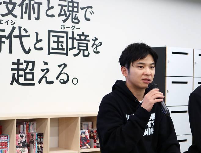 12일 일본 도쿄도 시나가와구 소재 니산 니시 고탄다 빌딩에서 만난 고바야시 타쿠마 스튜디오 넘버나인 대표. [네이버웹툰 제공]