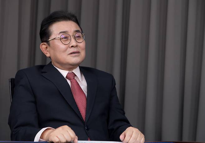 전병헌 새미래민주당 대표가 지난해 11월20일 서울 용산구 시사저널사에서 인터뷰를 갖고 있다. ⓒ시사저널 이종현