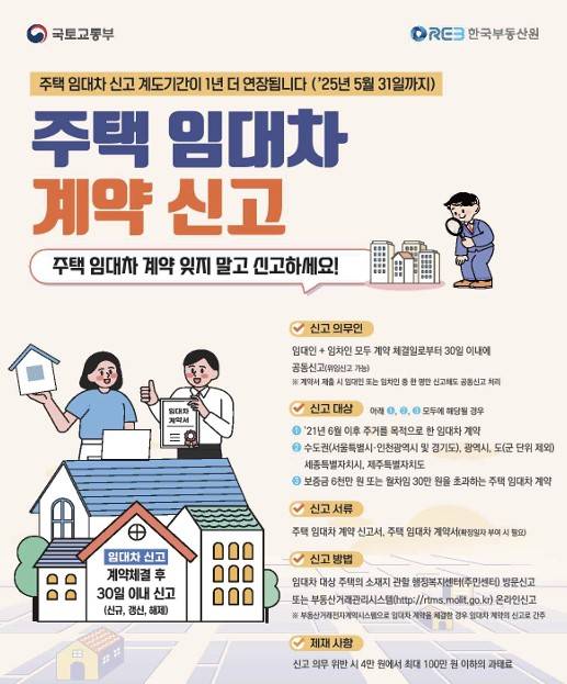주택 임대차 계약 신고 /자료=국토교통부