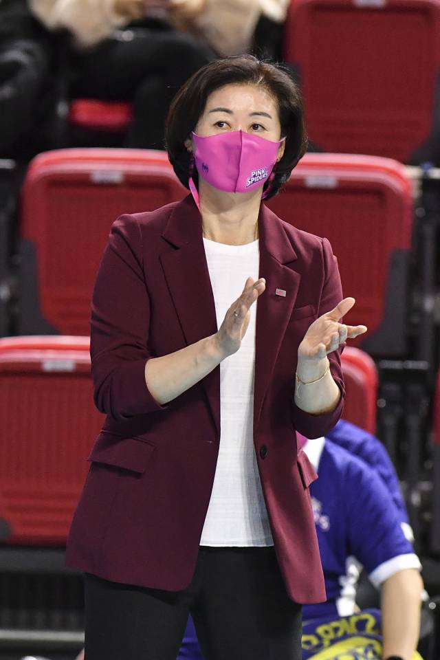 흥국생명 감독 시절 박미희 KBSN 해설위원./KOVO