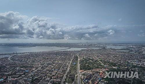 나이지리아 최대 도시이자 경제 중심지 라고스 전경 [신화 연합뉴스 자료사진. 재판매 및 DB 금지]