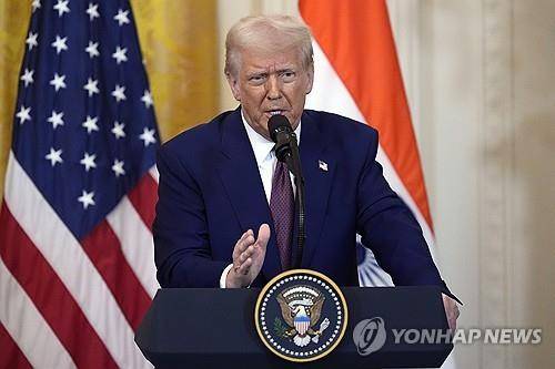 도널드 트럼프 미국 대통령 [워싱턴 AP=연합뉴스. 재판매 및 DB 금지]