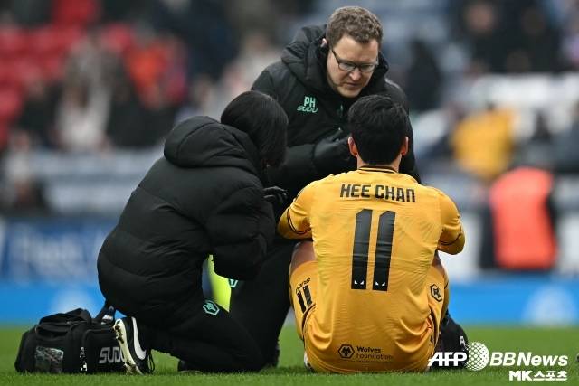 ‘유리 황소’ 황희찬이 또 다쳤다. 사진=AFPBBNews=News1