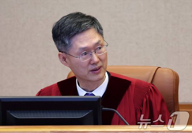 문형배 헌법재판소장 권한대행(공동취재) 2025.1.22/뉴스1 ⓒ News1 신웅수 기자