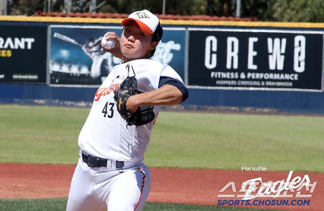 한화 이글스 신인 정우주. 사진 제공=한화 이글스