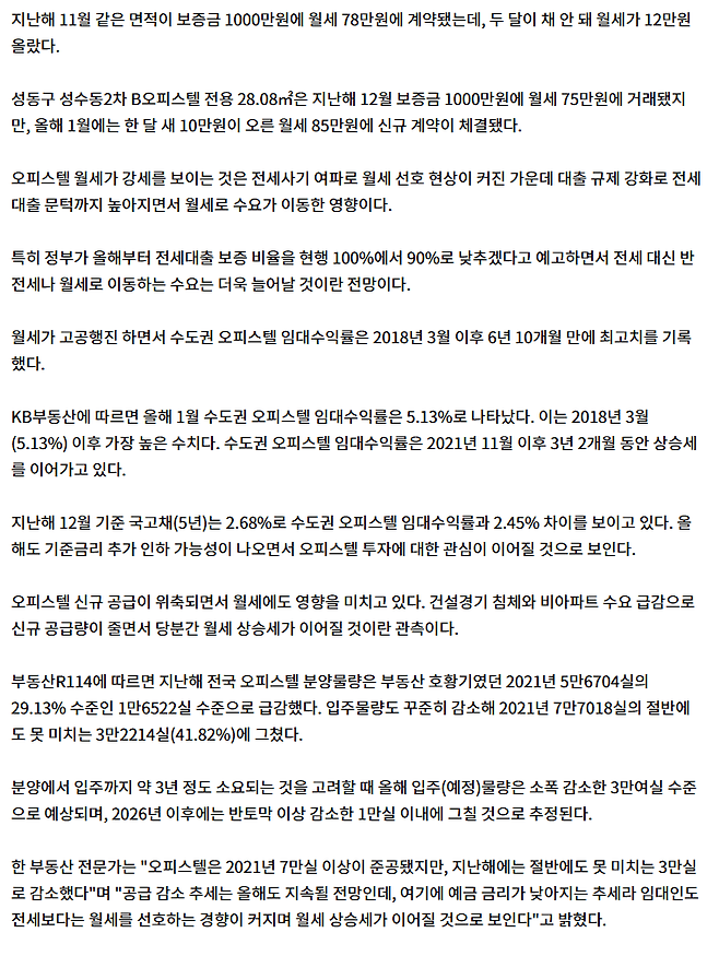 image.png "전세 사기 당할라"…서울 오피스텔 월세 1년 내내 올랐다