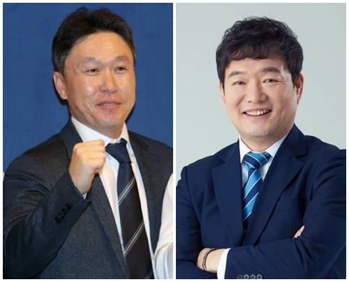 이동욱 티빙 해설위원과 이순철 SBS스포츠 해설위원.
