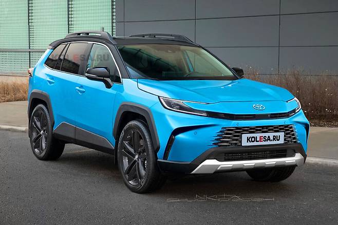 토요타 '라브4 풀체인지' 예상도 (출처 : Kolesa)