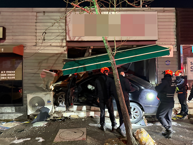 ▲ 광주 피시방 돌진사고 [광주 북부소방서]