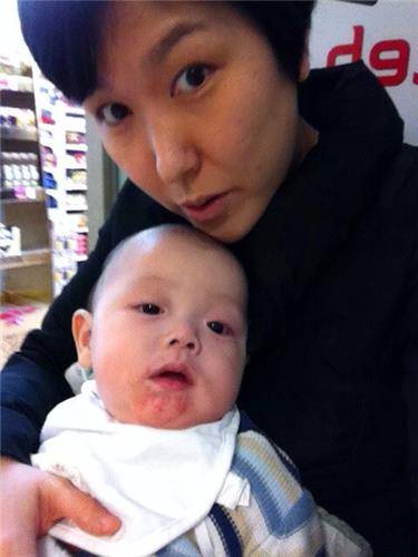 김수빈 나부협 회장과 아기 시절의 첫째 아이 모습 [본인 제공]