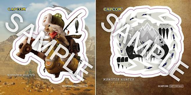 ▲ 특전으로 제공되는 '동반자 아이루'와 '알슈베르도' 스티커