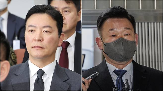 김성훈 경호처 차장(왼쪽)과 이광우 경호본부장 ⓒ연합뉴스